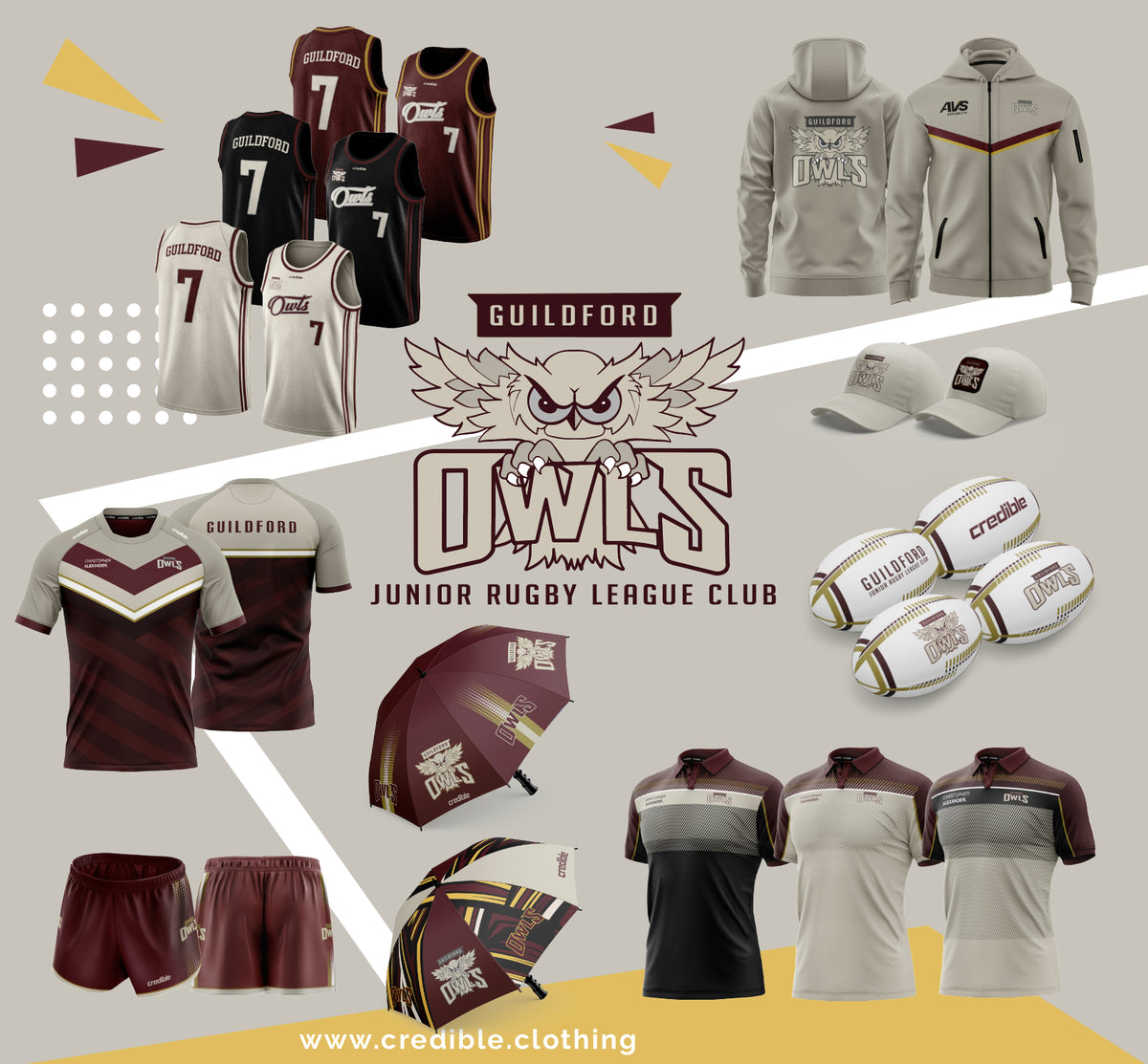 GUILDFORD JUNIOR RUGBY LEAGUE Credible Clothing