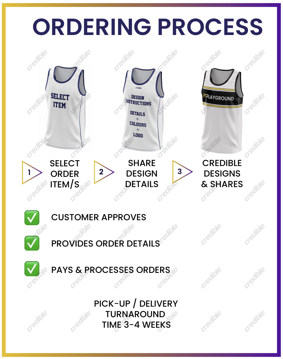 Shop exclusive limited edition sports, work, and school wear at Credible Clothing. Explore basketball style singlets, trendy bucket hats, stylish running caps, rugby league merchandise, football boots bags, cozy beanies, and more. Elevate your performance and style with our custom-designed, comfortable, and cost-effective uniforms. Check out our latest collection for a unique blend of fashion and functionality. Credible Clothing - Your go-to destination for premium quality apparel